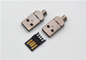 USB 2.0 Type-A Male (USB 2.0 AM) two-piece set with a length of 26.5mm